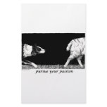 Pursue your passion Border Collie Stationery Paper