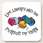 Pursuit Of Yarn Cork Coaster