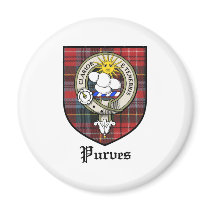 Purves Clan Crest Badge Tartan magnets by clan_badges Purves Clan Crest Badge Tartan magnets
