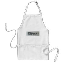 PUSH BUTT, RUB HANDS UNDER ARM aprons