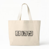 Push Button Bacon Tote Bag