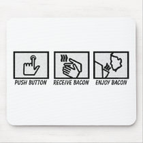 Push Button Bacon Mouse Mat