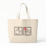 jumbotote - Bacon Dispenser Tote Bag: Sizes  Available colors: natural