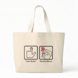 Push Button, Receive Bacon - Bacon Dispenser Canvas Bags