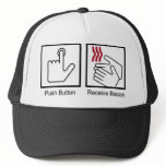 zaz_trucker_hat - Bacon Dispenser Hat: Sizes  Available colors: white_black