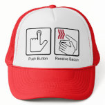 zaz_trucker_hat - Bacon Dispenser Hat: Sizes  Available colors: white_red