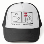 zaz_trucker_hat - Push Button, Receive Bacon - Bacon Dispenser: Sizes  Available colors: white_black