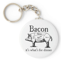 Push Button, Receive Bacon - Bacon Dispenser Keychains