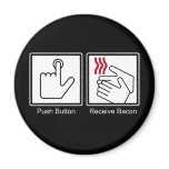 round_magnet - Push Button, Receive Bacon - Bacon Dispenser: Sizes  Available colors: 0
