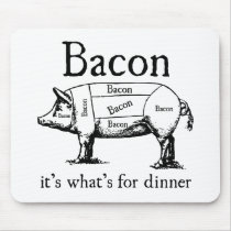Push Button, Receive Bacon - Bacon Dispenser mousepads by strk3 Push Button, Receive Bacon - Bacon Dispenser mousepads