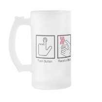 Push Button, Receive Bacon - Bacon Dispenser mugs by strk3 Push Button, Receive Bacon - Bacon Dispenser mugs