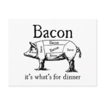 Push Button, Receive Bacon - Bacon Dispenser postcards