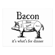 Push Button, Receive Bacon - Bacon Dispenser Post Cards