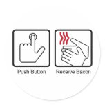 round_sticker - Bacon Dispenser Sticker: Sizes  Available colors: 0