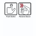 Push Button, Receive Bacon - Bacon Dispenser shirt