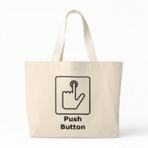 Push Button / Receive Bacon Canvas Bags