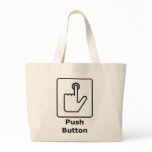 Push Button / Receive Bacon Canvas Bags