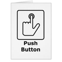 Push Button / Receive Bacon Greeting Card