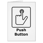 Push Button / Receive Bacon Greeting Card