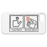 Push Button, Receive Bacon Case-Mate iPhone 5 iPhone 5 Cover