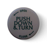 Push Down & Turn novelty Pins