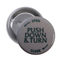 Push Down & Turn novelty Pins