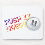 Push It Hard - Arcade Button Video Game Gamer mousepads