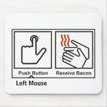 Push Left Mouse Button Mouse Pads