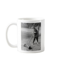Push Reel Mower, 1910s Coffee Mug