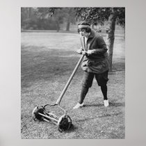 Push Reel Mower, 1910s Posters