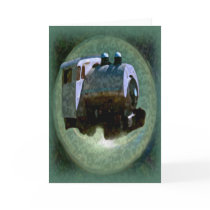 Push Train Greeting Cards