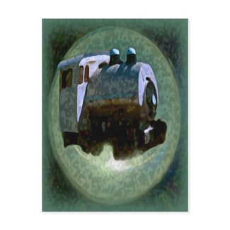 Push Train postcard