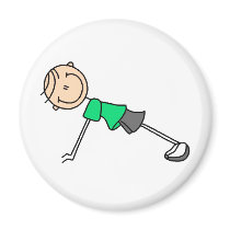 Push Ups Stick Figure Magnet by stick_figures Push Ups Stick Figure Magnet