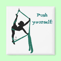 Push yourself! magnets