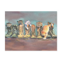 PUSS in BOOTS by SHARON SHARPE postcards