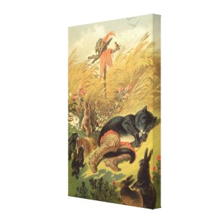 Puss in Boots Fairy Tale by Carl Offterdinger zazzle_wrappedcanvas