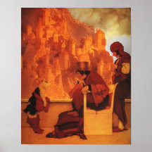 Puss in Boots, Maxfield Parrish Print