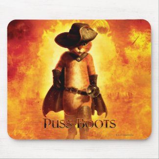 Puss In Boots Poster mousepad