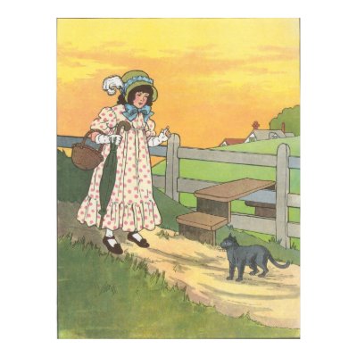 Pussy-cat, pussy-cat, Where have you been? print