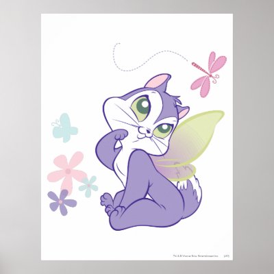 Pussyfoot Dragonfly Kitty posters