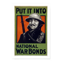 Put It Into National War Bonds (canvas) posters