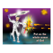 Put on the Whole Armor of God Post Cards
