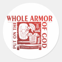 PUT ON THE WHOLE ARMOR OF GOD STICKERS