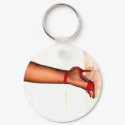 Put on your red shoes keychains