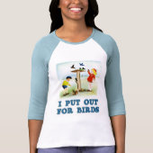 Put Out For Birds (kids) Ladies 3/4 Sleeve Fitted Raglan
