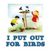 Put Out For Birds (kids) Ladies Fitted Spaghetti Top