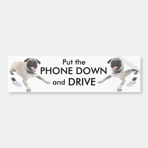 Put The Phone Down And Drive Bumper Sticker Zazzle