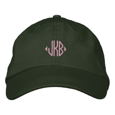 Put Your Monogram on a Cap Embroidered Baseball Cap