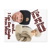 Putin and Palin Postcard