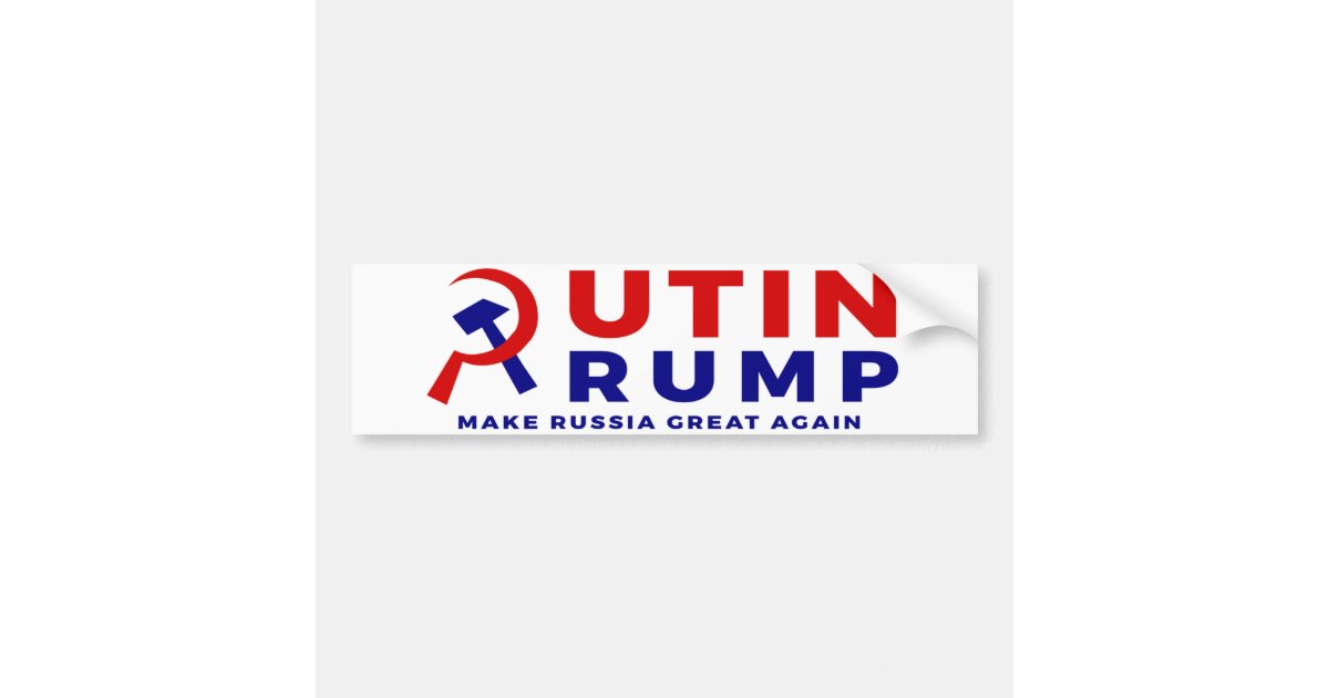 Putin/Trump Bumper Sticker Zazzle